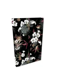 Bee-bee Notes A5 Soft Touch Tropikalne Kwiaty kratka