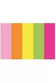 D.rect Zak�adki indeksuj�ce papierowe Neon 15 x 50 mm
