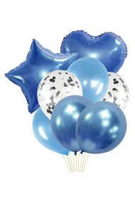 Zestaw balon�w niebieski 8 szt mix PARTY GO
