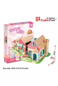 Puzzle 3D 84 el. Sweet Villa Domek dla lalek Cubic Fun