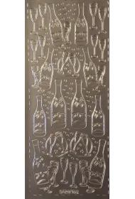 Galeria Hobby Stiker a�urowy srebrny