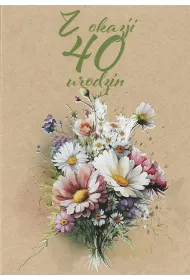 Trend Kartka okoliczno�ciowa Urodziny 40