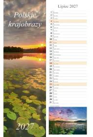 Kalendarz 2027 paskowy Polskie krajobrazy