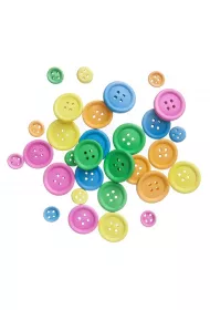 Dalprint Guziki drewniane neon 30 szt.