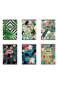 Elisa Zeszyt A5 Tropical kratka 80 kartek 10 szt.