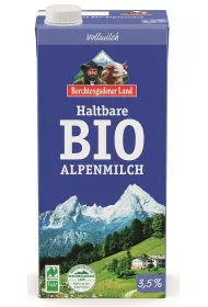 Berchtesgadener Land Mleko alpejskie UHT (min. 3,5 % t�uszczu) 1 l Bio