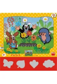 Puzzle 12 el. Krecik ogrodnik Dino Toys