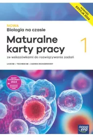 NOWA Biologia na czasie 1. Maturalne karty pracy. Edycja 2024