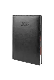 Kalendarz 2027 B5 Agenda Dzienny Czarny