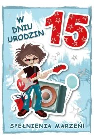 Armin Style KARNET URODZINY 15 B6 Z KOP AS GM-1107 FOL