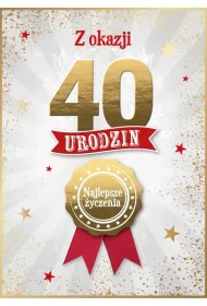 Armin Style KARNET URODZINY 40 B6 Z KOP AS GM-1292 FOL