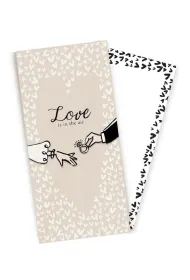 Cozywood Koperta upominkowa z kartk� �lub Love is in the..
