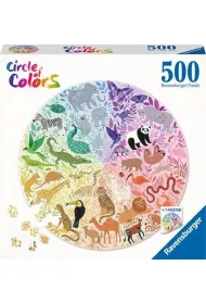 Puzzle 500 el. 2D Paleta kolor�w Zwierzeta 17172 Ravensburger