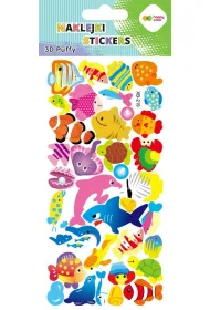 Happy Color Naklejki 3D PUFFY-Colorful Fishes 9.5x22 cm