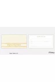 Stamp Zaproszenia Style wz�r nr 09 10 szt.
