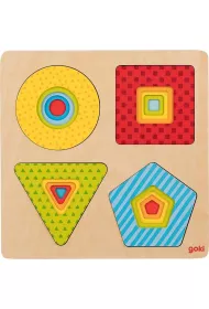 Puzzle warstwowe 4 kszta�ty geometryczne Goki