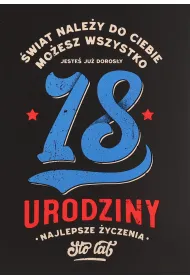 Karnet okazjonalny B6 z kopert� 18 Urodziny PAN DRAGON KB6-2005