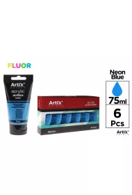 Mp Main Paper Farba akrylowa fluo niebieska 75 ml 6 szt.