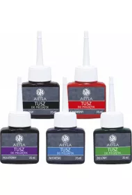 Tusz do piecz�tek 35ml czerwony Astra