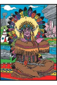 Kolorowanka Welwetowa 47x35cm W�dz Indian
