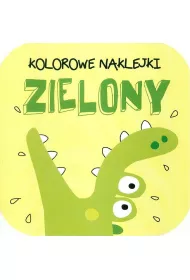 Kolorowe naklejki. Zielony