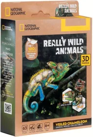Puzzle 3D National Geographic Kameleon 63el Cubic Fun