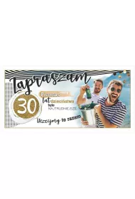 AbCard Zaproszenie Urodziny 30 Z120 10 szt.