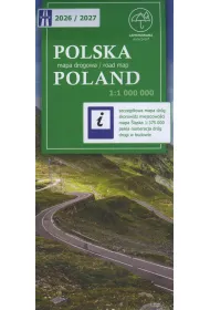 Polska. Mapa drogowa w skali 1:1 000 000