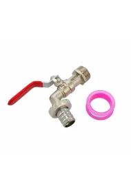 Awtools Kran ogrodowy cynk niklowany 3/4" gwint zewntrzny 3/4"