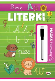 KSIAZECZKA EDUK A4 PISZE LITERKI PISAK SCIER AWM