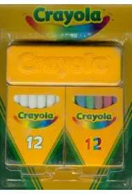 Crayola Zestaw kredy kolorowej i bia�ej do tablic + g�bka