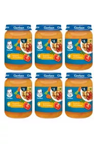 Gerber Obiadek spaghetti z kurczakiem dla niemowlt po 8 miesicu zgrzewka 6 x 190 g