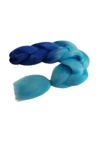 W�osami do zaplatania warkoczy ombre