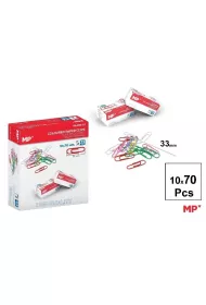 Mp Main Paper Spinacze biurowe kolorowe 33mm 10x70szt