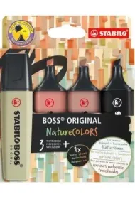 Stabilo Zakre�lacz Boss Original Nature Colors 4 szt.
