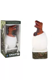 LeanToys Lampka jajko T-Rex led Micro USB czerwony
