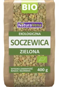 NaturaVena Soczewica zielona 400 g Bio