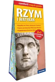 Rzym i Watykan laminowany przewodnik i mapa 2w1