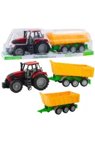 Traktor rolniczy z przyczep� z�t� LeanToys