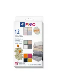 Zestaw Fimo Effect Boho 12 kostek 25g Staedtler