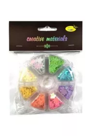 Galeria Hobby Cekiny kwiatki 8 kolor�w, 6mm, 40g