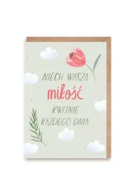 Cardie Kartka �lubna Kwiaty, eko koperta