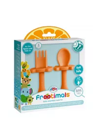 Zestaw yeczka i widelec Frootimals orangiefly BPA FREE
