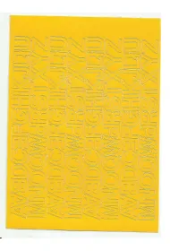 Artdruk Litery samoprzylepne 1,5 cm 8 arkuszy ��te