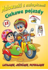Malowanka z nalepkami - Ciekawe pojazdy