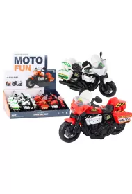 Motocykl policyjny ze �wiat�em i d�wi�kiem MIX LeanToys