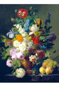 Puzzle 1000 el. Museum Collection. Van Dael, Vaso di fiori Clementoni