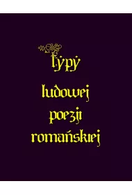 eBook Typy ludowe poezji romaskiej mobi epub