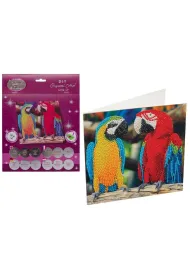 Diamentowa mozika Papugi 18x18cm Pro Kids