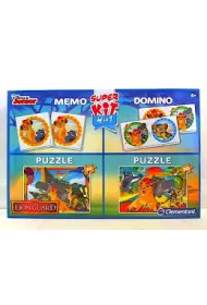 Puzzle Superkit 2x30 el. + Memo + Domino - Lion Guard Clementoni